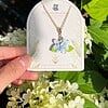 Micro Gehaakte Hortensia ketting