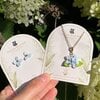 Micro Gehaakte Hortensia ketting