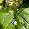 Micro Gehaakte Hortensia ketting