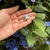 Micro Gehaakte Hortensia Oorringen Oorbellenj