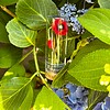 Micro gehaakte Klaproos Bloemenbroches