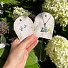Microgehaakte Hortensia Oorknopjes