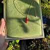Miniatuur gehaakte chili ketting
