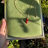 Miniatuur gehaakte chili ketting