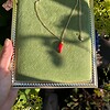 Miniatuur gehaakte chili ketting