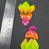 Neon oorbellen