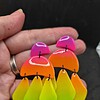 Neon oorbellen