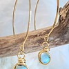 Oorhangers met Larimar