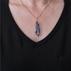 Paars zwarte hanger - speciaal juweel - slechts één exemplaar - geschenk verjaardag vriendin - handgemaakte halsketting