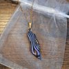 Paars zwarte hanger - speciaal juweel - slechts één exemplaar - geschenk verjaardag vriendin - handgemaakte halsketting