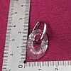 RVS creolen met kristallen hanger