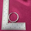 RVS creolen voor epoxy hangers - Rond met print
