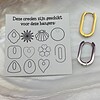 RVS creolen voor epoxy hangers - U groot