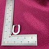 RVS creolen voor epoxy hangers - U klein