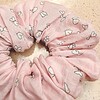 Scrunchie hartjes/ bloemen/ vlinders/ zomers (gemaakt met stof van France Duval Stalla)