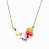 Sierlijke Ketting met Steen Gevuld met Echt Gipskruid uit Den Haag (Fleur de Soleil)