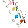 Tassenhanger, sleutelhanger met parelmoer, epoxy bedel teenslipper, zilverkleurige bedel. Accessoires, strand, zomer, tas, sleutel, hanger.