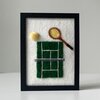 Tennis - unieke handgemaakte wanddecoratie in wol