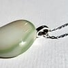 RVS ketting met uniek "Ondiepe Kust 003" glas hanger