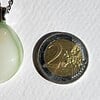 RVS ketting met uniek "Ondiepe Kust 003" glas hanger