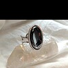 Verstelbare ring met hematiet
