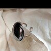 Verstelbare ring met hematiet