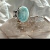Verstelbare ring met Larimar