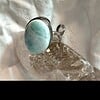 Verstelbare ring met Larimar