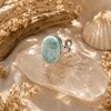 Verstelbare ring met Larimar
