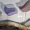 Vrolijke fluiters. Glas in lood/Tiffany