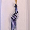 Zwart/paarse hanger - slechts één exemplaar - speciaal juweel - geschenk verjaardag vriendin - handgemaakte halsketting