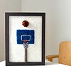 Basketbal - unieke handgemaakte wanddecoratie in wol