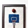 Basketbal - unieke handgemaakte wanddecoratie in wol