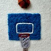 Basketbal - unieke handgemaakte wanddecoratie in wol