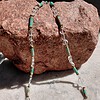 Chandelier: ketting met regaliet jaspis, bergkristal en hematiet