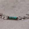 Chandelier: ketting met regaliet jaspis, bergkristal en hematiet