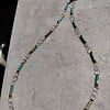 Chandelier: ketting met regaliet jaspis, bergkristal en hematiet