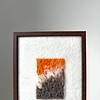 Coral oranje - unieke handgemaakte wanddecoratie in wol