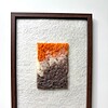 Coral oranje - unieke handgemaakte wanddecoratie in wol