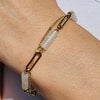 Dubbele armband met Kwarts – RVS 16K verguld