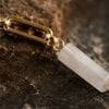 Dubbele armband met Kwarts – RVS 16K verguld