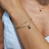 Dubbele Armband RVS 16K Goud Verguld – Groen & Hartje