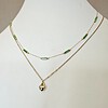 Dubbele ketting RVS verguld met 16K goud – 40 cm