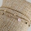 Elegante meerlaagse armband met kwarts – RVS verguld