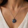 Gouden Vleugels - RVS ketting met uniek glas hanger