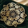 Groene agaat ketting met carneool en vintage Sarah Coventry broche