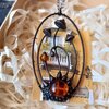 Handgemaakte vliegenzwamketting met rood en oranje glas en zwart gepatineerd koper