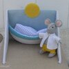 Handwerkpakket Naar het strand met kleine muis.