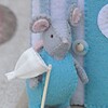 Handwerkpakket Naar het strand met kleine muis.