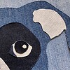 Hond denim-art 30x30cm